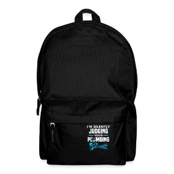 Ich beurteile still Ihren Klempner - Rucksack - Schwarz - Vorne