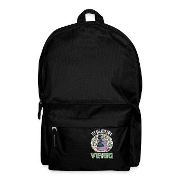 It's Because I'm A VIRGO Retro Funny Astrology - Rucksack - Schwarz - Vorne