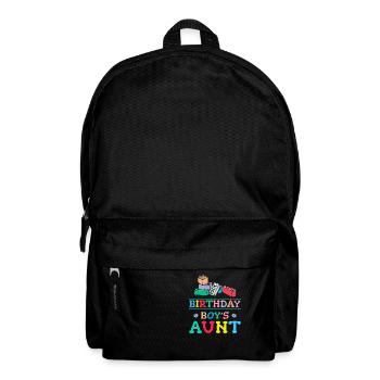 Building blocks of the birthday boy's aunt - Backpack - black - Front