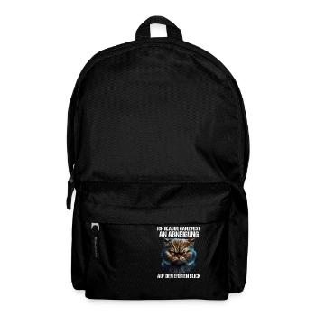Katze Kätzchen Katzenhalter Katzen Sarkasmus - Rucksack - Schwarz - Vorne