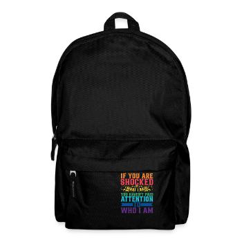 If You Are Shocked By What I Said 5 - Rucksack - Schwarz - Vorne