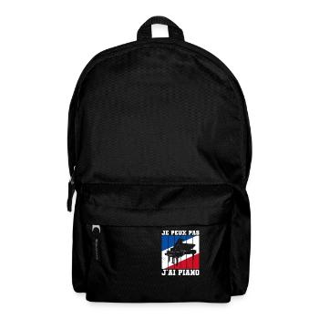 Je Peux Pas J'ai Piano - Sac à dos - noir - Devant