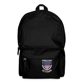 Proud father of a veteran Military father - Backpack - black - Front