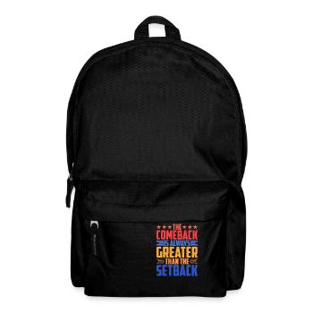 Le retour est toujours plus grand que le revers 9 - Sac à dos - noir - Devant