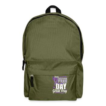 Epilepsy Awareness Gifts - Backpack - olive green - Front