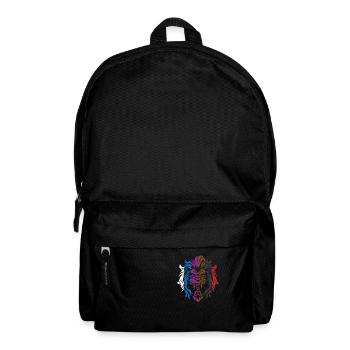 BJJ Belt Rank Lion Face | BrazilianJiuJitsu - Rucksack - Schwarz - Vorne