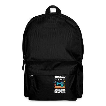 Sunday Is For Church And Sewing - Backpack - black - Front