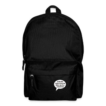 Sei du selbst! Außer du kannst ein Einhorn sein. - Rucksack - Schwarz - Vorne
