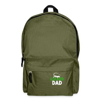 Eidechsenliebhaber Eidechse Geschenk Eidechse Besitzer - Rucksack - Olivgrün - Vorne