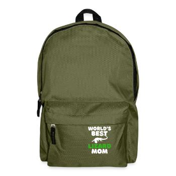 Eidechsenliebhaber Eidechse Geschenk Eidechse Besitzer - Rucksack - Olivgrün - Vorne