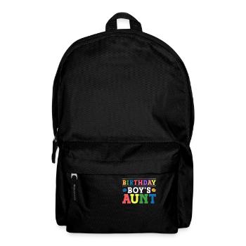 Bauklötze Der Tante Des Geburtstagskindes - Rucksack - Schwarz - Vorne