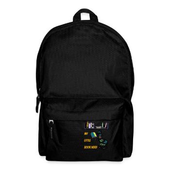 Mein kleiner Buch Nerd - Süße Raupe - Rucksack - Schwarz - Vorne