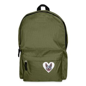 Australian Cattle Dog - Backpack - olive green - Front