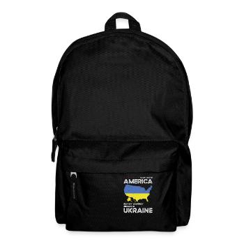 Born Ukrainian Ukraine American USA Citizenship - Backpack - black - Front