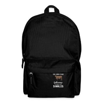 Galloway Rind I Schottland Rinderzucht Geschenk - Rucksack - Schwarz - Vorne