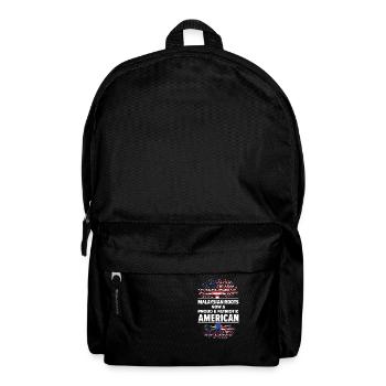 Born Malaysian Malaysia American USA Citizenship - Backpack - black - Front