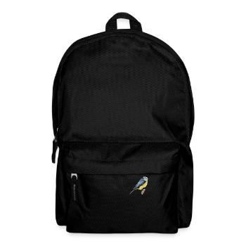 Blue I Bird motif for birdwatchers - Backpack - black - Front