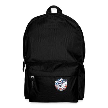 Panda Einhorn Amerikanische Flagge Fourth of July - Rucksack - Schwarz - Vorne