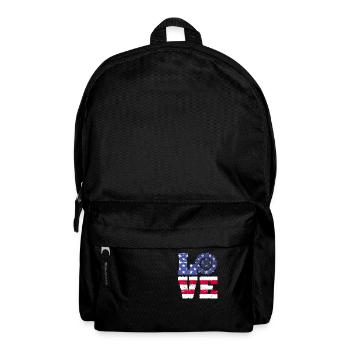 4 juillet Love Sunflower Patriotic America - Sac à dos - noir - Devant