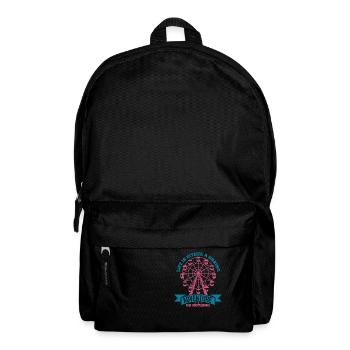 DAS LEBEN IST ENTWEDER EIN GEWAGTES ABENTEUER ODER NICHTS - Rucksack - Schwarz - Vorne
