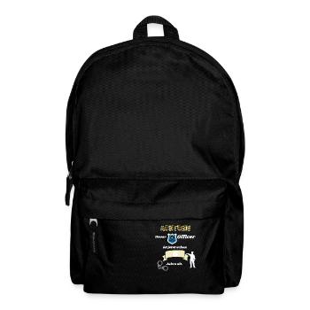 Polizei - 6. Geburtstag, für alle Polizeifans - Rucksack - Schwarz - Vorne