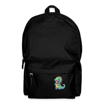 Kawaii Niedlicher glücklicher Drache - Rucksack - Schwarz - Vorne