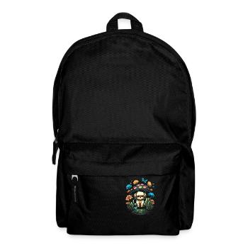 Cottagecore Aesthetic Mushroom Puppy Dog - Rucksack - Schwarz - Vorne