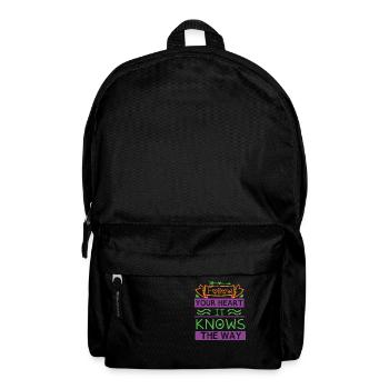 FOLLOW YOUR HEART IT KNOWS THE WAY - Backpack - black - Front