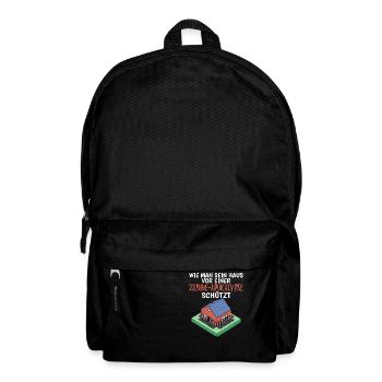 Lustiges Zombie Apokalypse Survival Meme - Rucksack - Schwarz - Vorne
