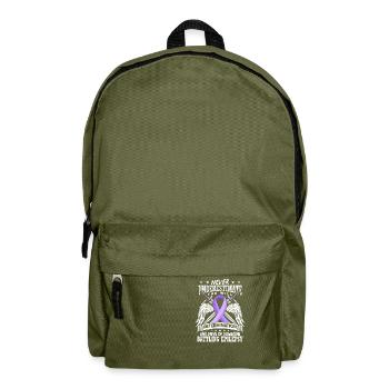 Epilepsy Awareness Warrior - Backpack - olive green - Front