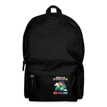Kindergartenkind Hallo Kindergarten Ich Komme - Rucksack - Schwarz - Vorne