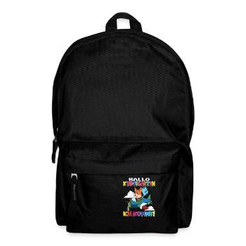 Kindergartenkind Hallo Kindergarten Ich Komme - Rucksack - Schwarz - Vorne