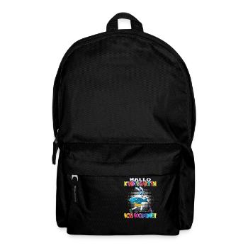 Kindergartenkind Hallo Kindergarten Ich Komme - Rucksack - Schwarz - Vorne