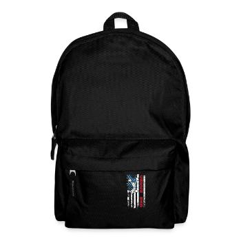 July 4 U.S. Flag Cheer Dad Patriotic Daddy Father - Backpack - black - Front