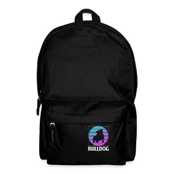 Retro Bulldog Bulldogs Dog Lover - Backpack - black - Front