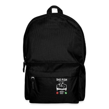 Die Fische rufen und ich muss gehen Lustiger Fisch - Rucksack - Schwarz - Vorne