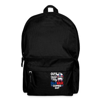 Slovak Slovakia Slovak Flag Quote - Backpack - black - Front