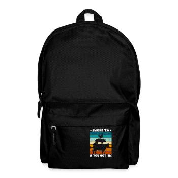Smok 'em If You Got 'em Meat Bbq Season - Backpack - black - Front