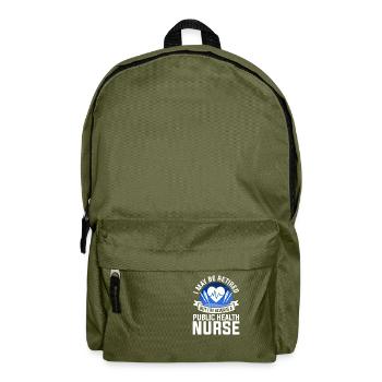 I May Be Retired But I'm Always A Public Health - Backpack - olive green - Front