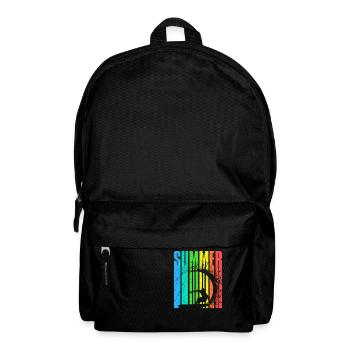 Surfin Summer 2023 colourful surfer - Backpack - black - Front
