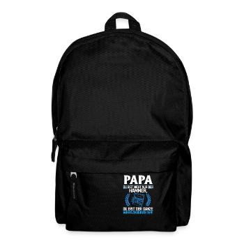Papa du bist nicht nur der Hammer - Vatertag Idee - Rucksack - Schwarz - Vorne
