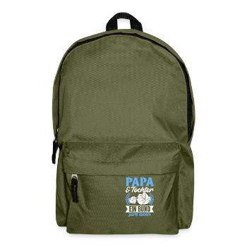 Papa & Tochter - Ein Bund fürs Leben - Vatertags - Rucksack - Olivgrün - Vorne