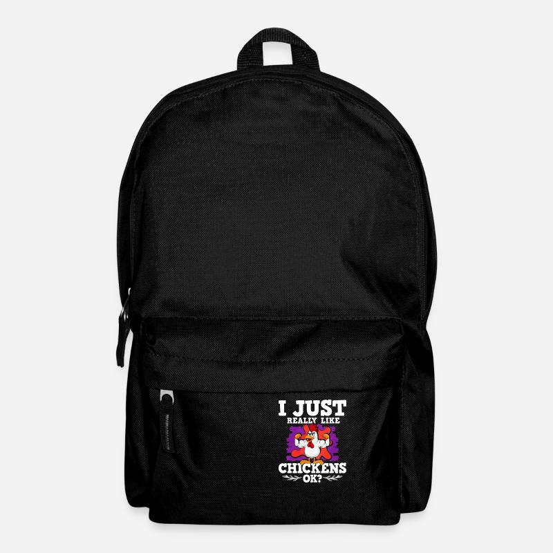 Hühner - Rucksack - Schwarz