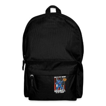 Papa est mon nom Le baseball est mon jeu - Sac à dos - noir - Devant