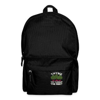 Thyme to the turnip The turnip funny Gardening - Backpack - black - Front