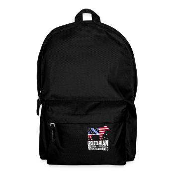 Brisketarian Because Brisket Grilling BBQ Smoker - Backpack - black - Front