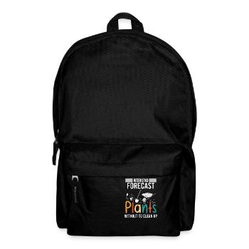 Weekend forecast Plants without to clean up - Backpack - black - Front
