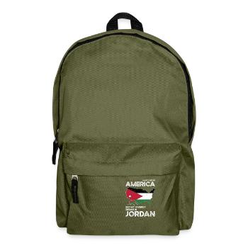 Né Jordanien Jordanien Américain USA USA - Sac à dos - vert olive - Devant