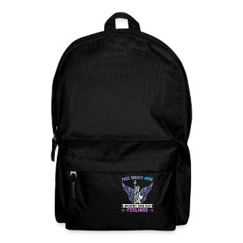 Free Speech More Important Than Your Feelings - Rucksack - Schwarz - Vorne