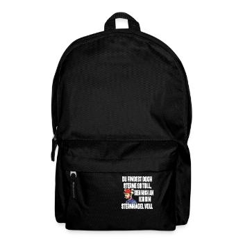 Sieh mich an, ich bin Sternhagel voll! Lustiges - Rucksack - Schwarz - Vorne